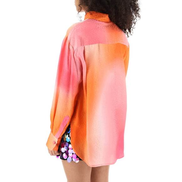 Art dealer charlie shirt in jacquard silk - Picture 3 of 4